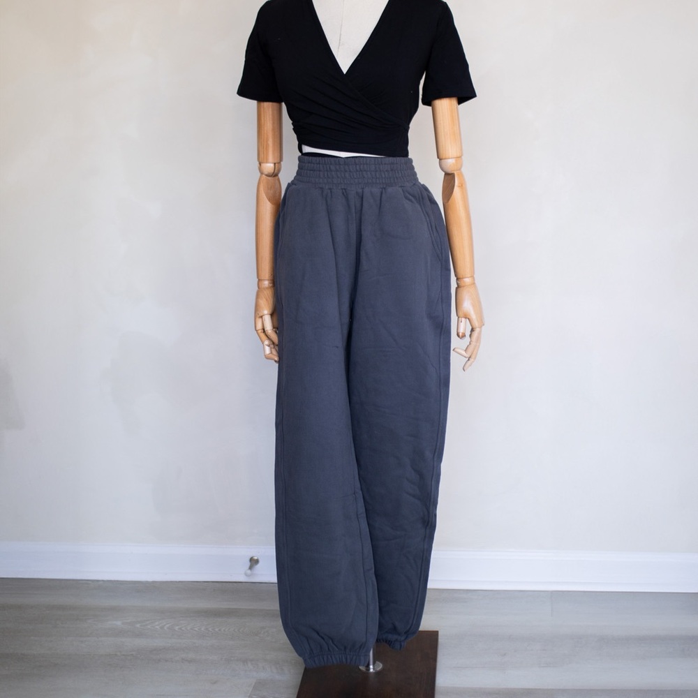 New 100% Organic Cotton Sweatpants Gray Size S